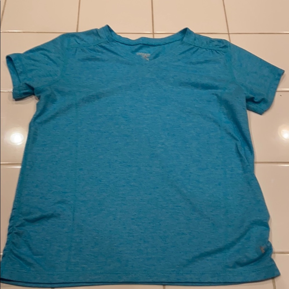 Blue dry fit shirt for running